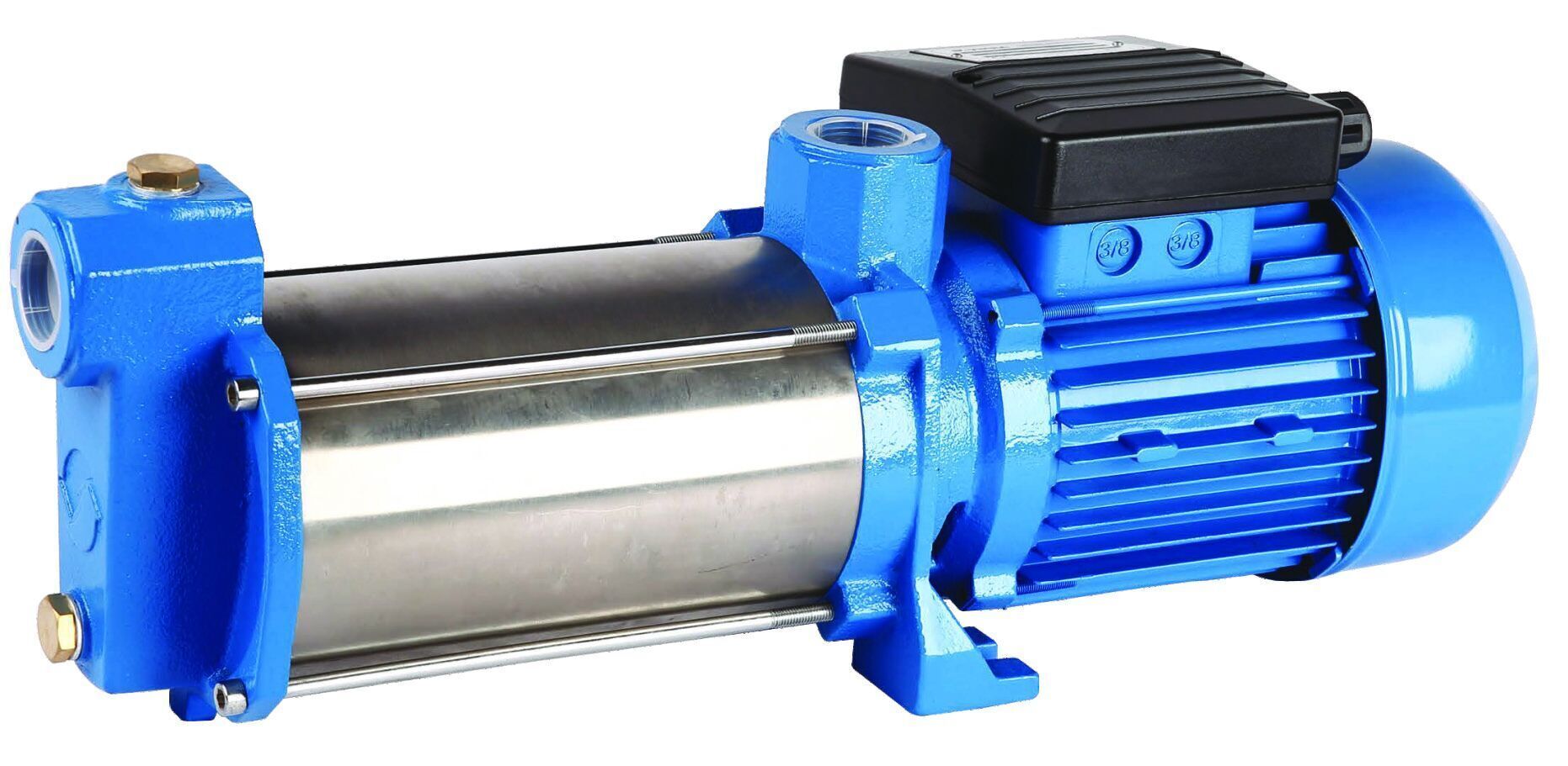 YMP SERİSİ BAKIR SARGILI YATAY MİLLİ ÇOK KADEMELİ SU POMPASI YMP9-90T